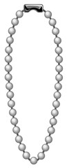 シンプルなボールチェーンのベクターアイコンイラスト(Simple Ball Chain Vector Icon Illustration)