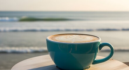  A pop of color and comfort in a coastal setting.