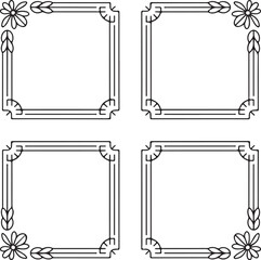 Hand Drawn Botanical Frame Collection

