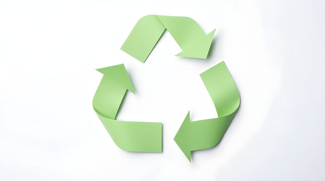 Green recycling arrows forming a cycle