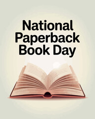 National Paperback Book Day Open Reading Celebration Illustration