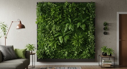 Living wall in modern interior design