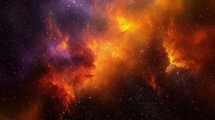Fototapeta premium Breathtaking celestial scene featuring vibrant nebulas, cosmic gases, and distant exploding stars