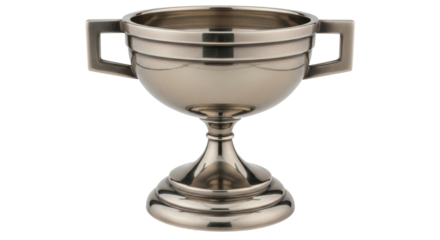 Isolated Silver Trophy Cup