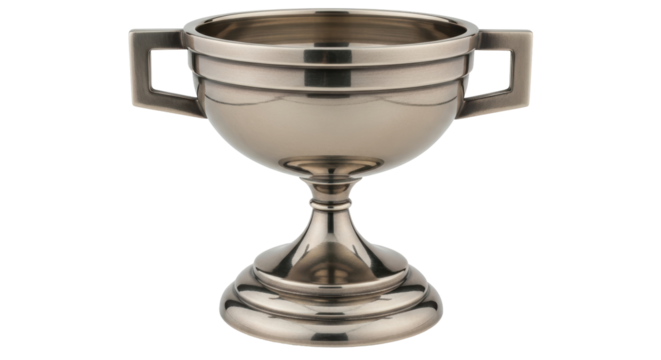Isolated Silver Trophy Cup
