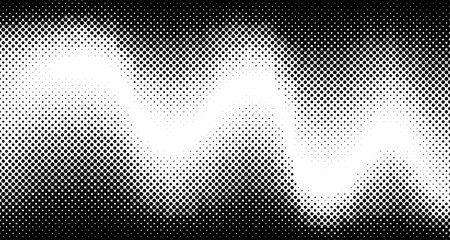 Abstract lighting wave halftone background