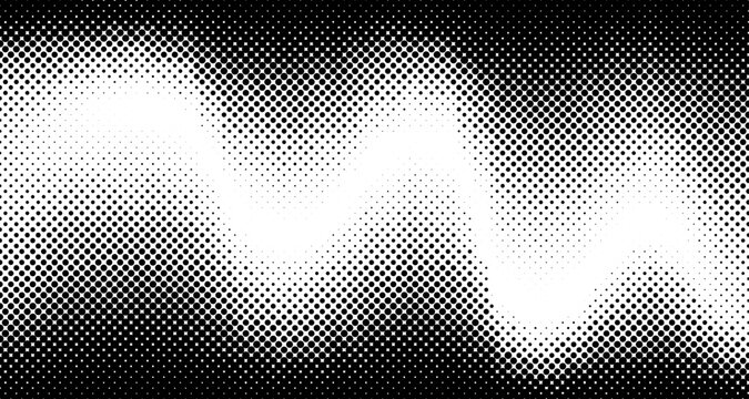 Abstract lighting wave halftone background