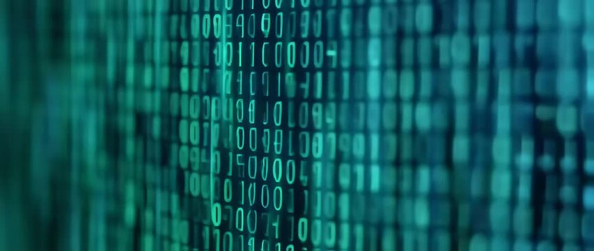 Binary code background pattern