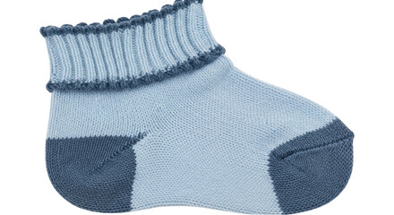 Isolated Blue Baby Sock