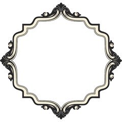Ornate Frame Design Elegant Vintage Border for Creative Projects