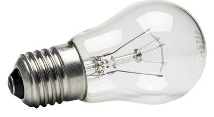 Isolated Clear Light Bulb