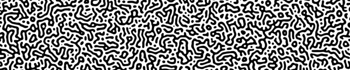 Turing abstract organic black white background. Nature texture. Ethnic, science, biology, chemistry, biotechnology wallpaper. vector 10 eps