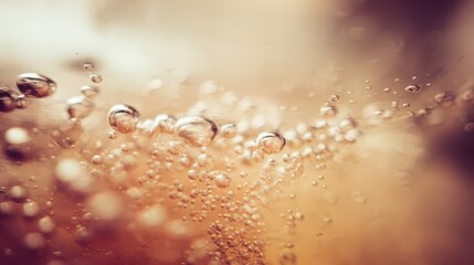 Close-up view of bubbles in a liquid.