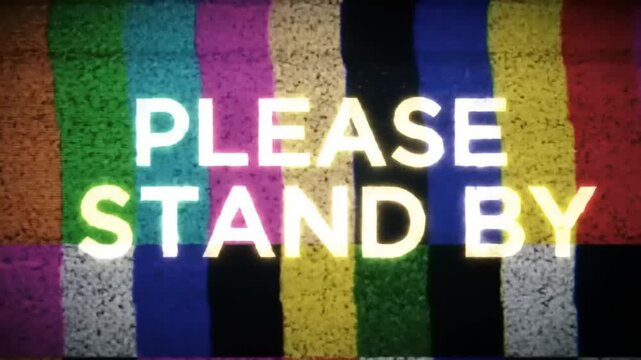 Stand By Colorful TV Test Card.