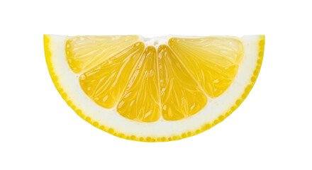 Isolated Lemon Slice