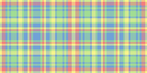 Vibrant pastel plaid pattern, perfect for textile design, backgrounds, or website templates.  This cheerful, seamless texture evokes feelings of spring and joy.