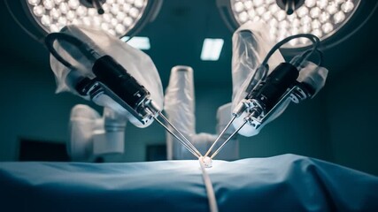 Robotic Surgical Procedure in a Modern Operating Room