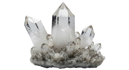 Isolated Quartz Crystal Cluster
