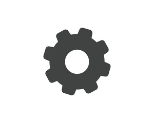 Settings icon. Cogwheel icon. Gearwheel sign isolated on white background