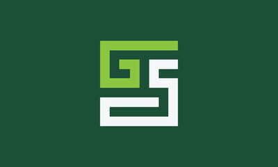 GS monogram logo design