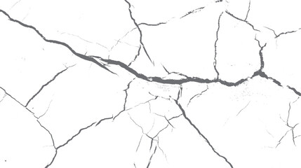 Realistic cracked wall texture background. Seamless distressed surface with deep fracture lines for vintage grunge effect designs.