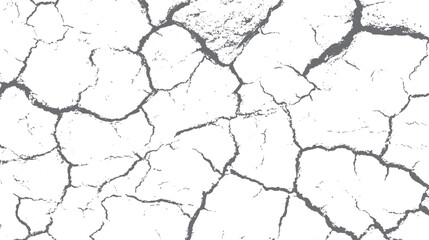 Seamless cracked surface texture with natural break lines. Abstract dry ground pattern with realistic erosion cracks. Perfect for grunge design.