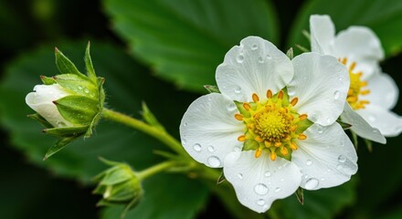 Obraz premium bee on a flower