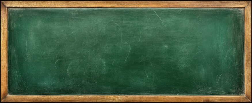 The empty chalkboard ready for new educational ideas and inspirations.