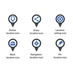 Doctor, Share, Location setting, Work, Navigation, Pin, location icon