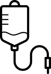 IV drip outline icon