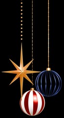 3D素材_クリスマスオーナメント