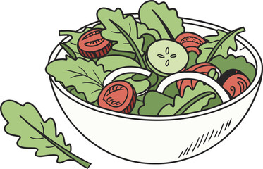 Fresh vegetables like tomato, cucumber, pepper, and onion are ready to be used in a healthy salad, presented in a bowl