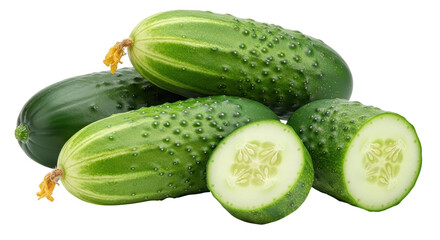 Isolated Cucumbers