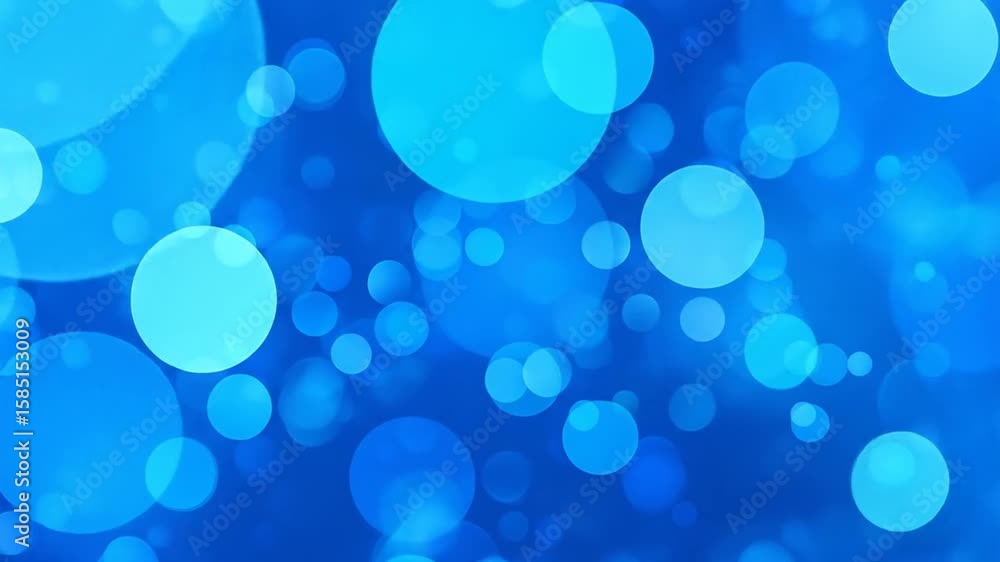 Poster captivating blue bokeh overlay animation for background visuals and motion graphics