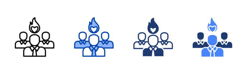 Leader icon set multiple style collection