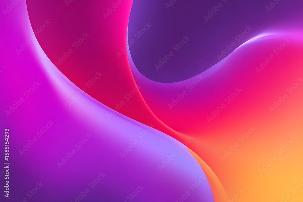 Poster vibrant abstract flowing shapes creating a mesmerizing colorful background for digital themes and vi