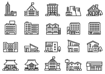 住宅・建築アイコン19　Housing & Architecture icons