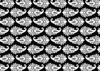 Paisley Flower Design Pattern, background, texture, fabric, paper print.