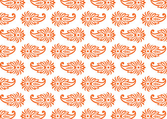 Paisley Flower Design Pattern, background, texture, fabric, paper print.