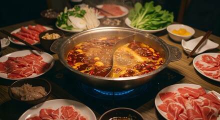 Delicious Spicy Hot Pot Dinner: A Culinary Delight of Chinese Cuisine
