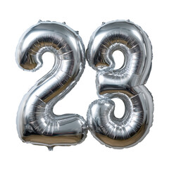 Number twenty three isolated on transparent background