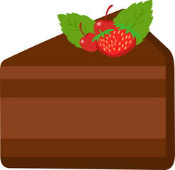 Chocolate Cake Illustration