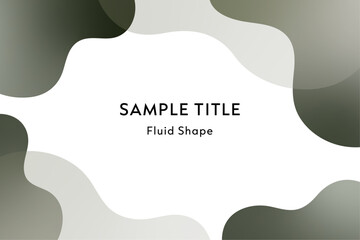 流体シェイプのバックグラウンドデザイン・シック