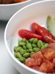 Homemade poke bowl 