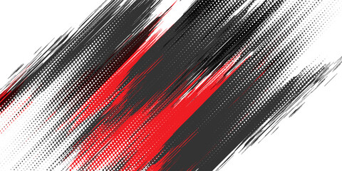 black red dragon decal brush fire volcano lava sakura Asia Japan anime style illustration sporty background banner,