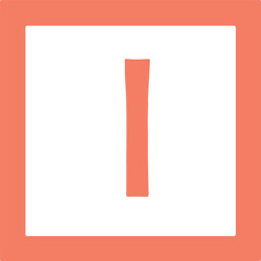 Small alphabet shapes l