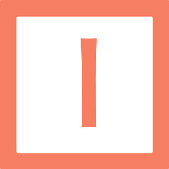 Small alphabet shapes l