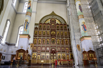 Interior of the Transfiguration Cathedral of Khabarovsk, Russia, July 13, 2025