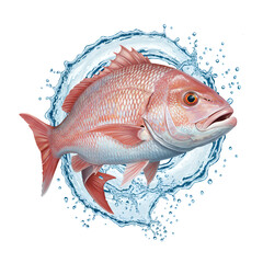 Tropical fish swimming gracefully in clear blue aquarium water