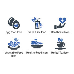 Egg food, Fresh Juice, Healthcare, Vegetable Food, Healthy Food, Herbal Tea, icon